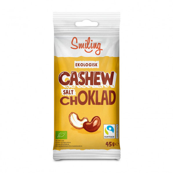 Cashewnötter Salt Ljuschoklad EKO 20x45g