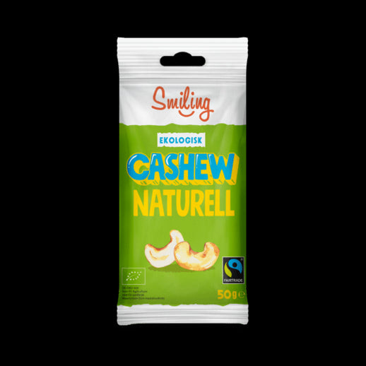 Cashewnötter naturell, EKO 50g 20-p