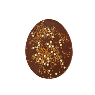 Divine 26% Milk Chocolate Flat Egg with Caramel & Rice Crisp 10x100g