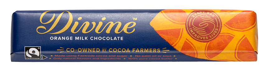 Divine Milk Chocolate with Orange, 35g 30-p