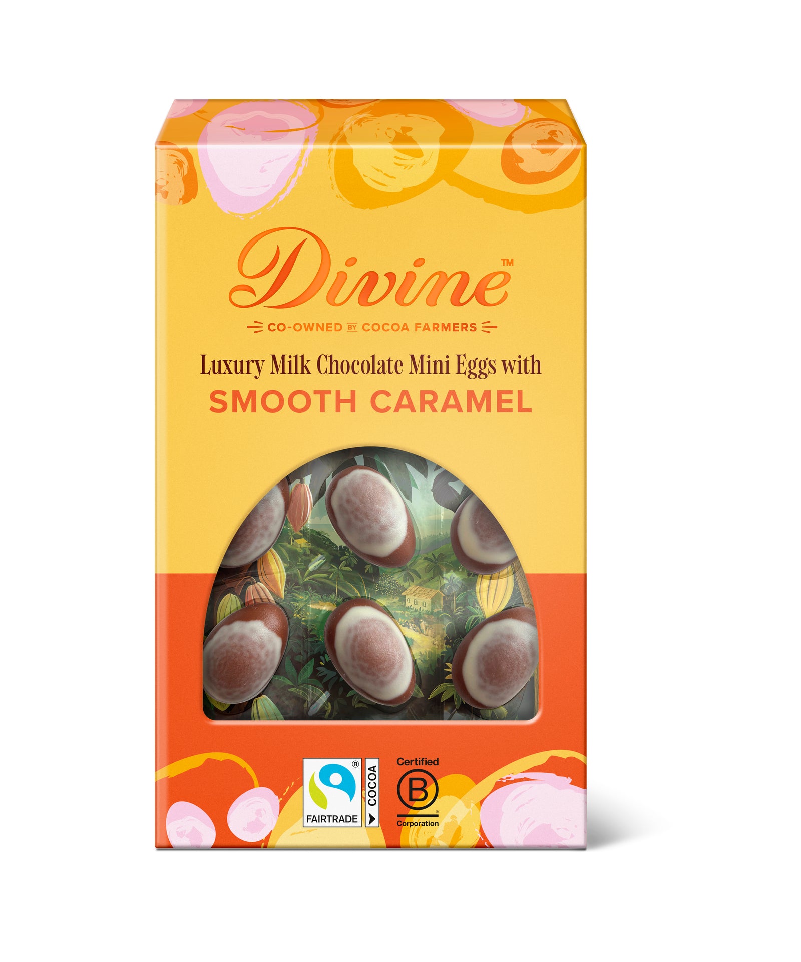 Divine Luxury Milk Chocolate eggs with Smooth Caramel, 190g 14-p