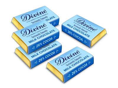 Divine Milk Chocolate 26% Mini, 4,2g 100-p