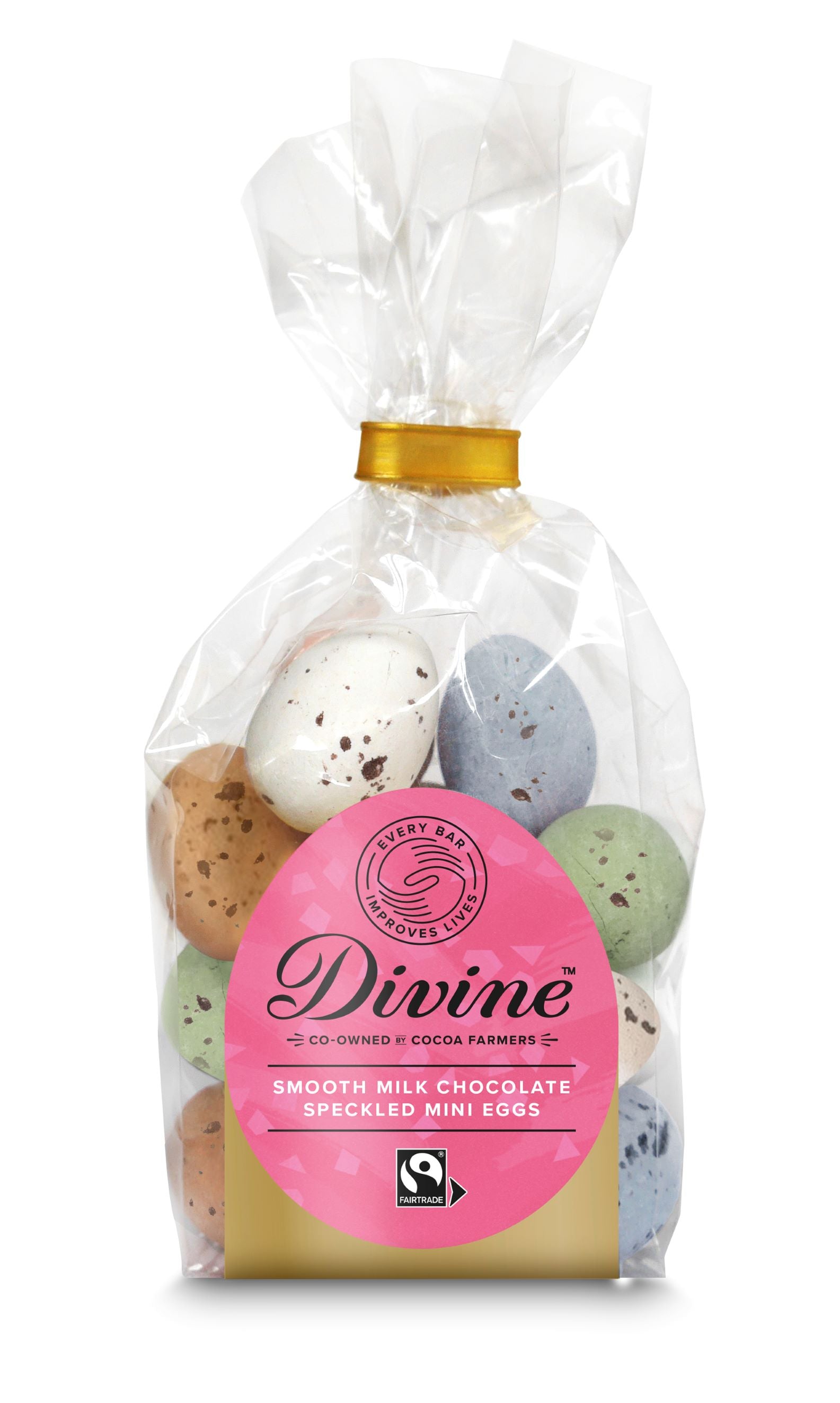 Divine Speckled Milk Chocolate mini eggs 155g 12-p
